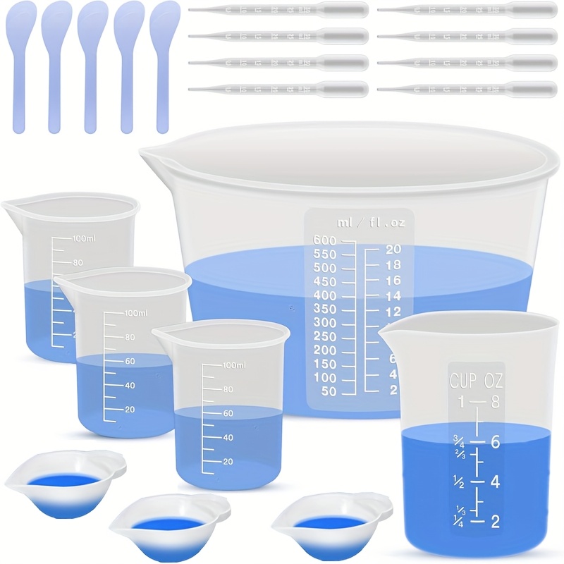 Mixing Cup Silicone - أكواب قياس وخلط من السيليكون لمستلزمات