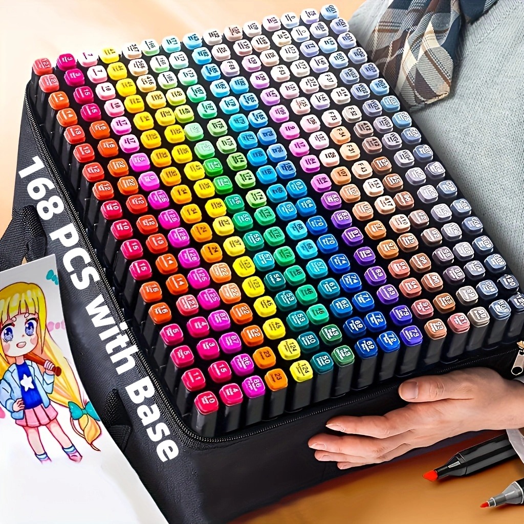 Copic Marker Sketch - أقلام تلوين كحولية بـ 40/60/80/132/180/274 لونًا،