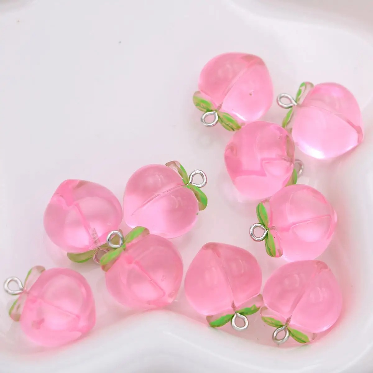 Resin Crafts Diy - 10 قطع من المعلقات الصغيرة ثلاثية