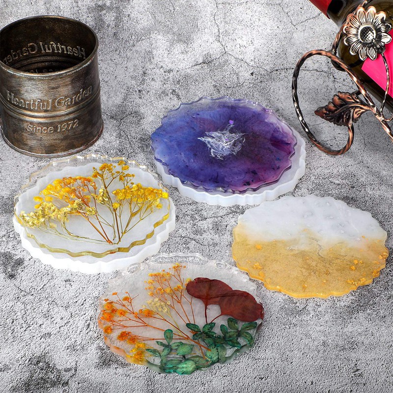 6 قطع قالب سيليكون كبير لصب قو - مراجعة Geode Mold Silicone وسعره