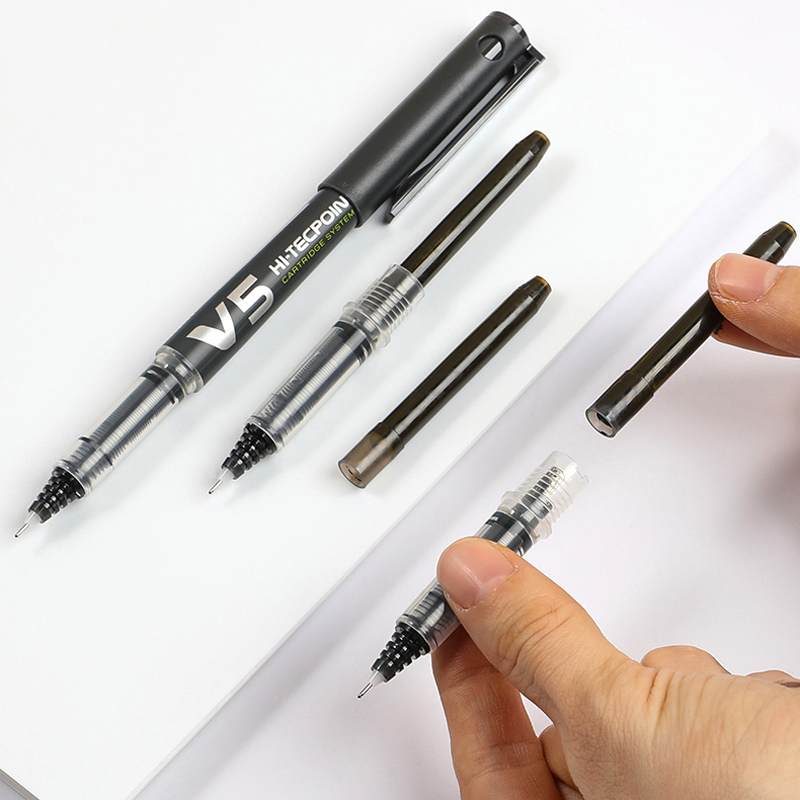 الطيار جل أقلام إعادة الملء V5 - مراجعة Pilot Pen V5 وسعره